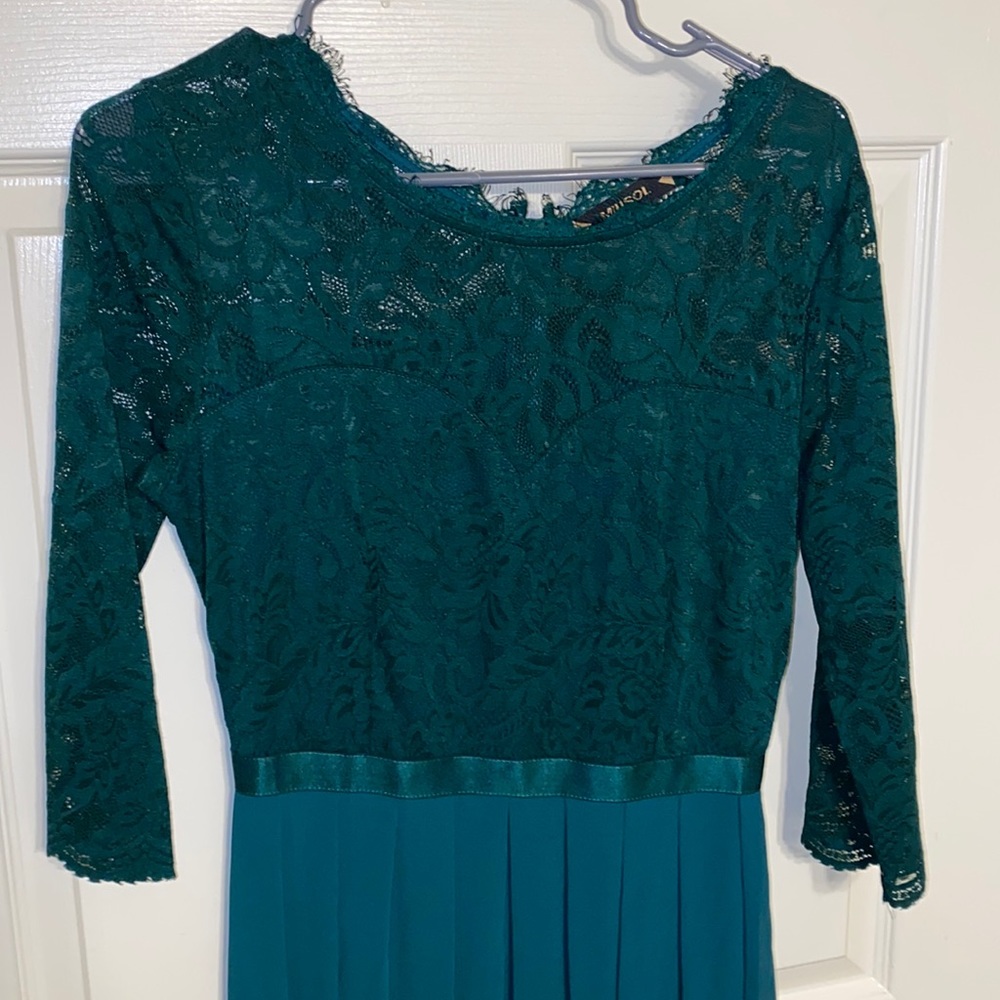 Miusol size medium emerald green bridesmaid dress